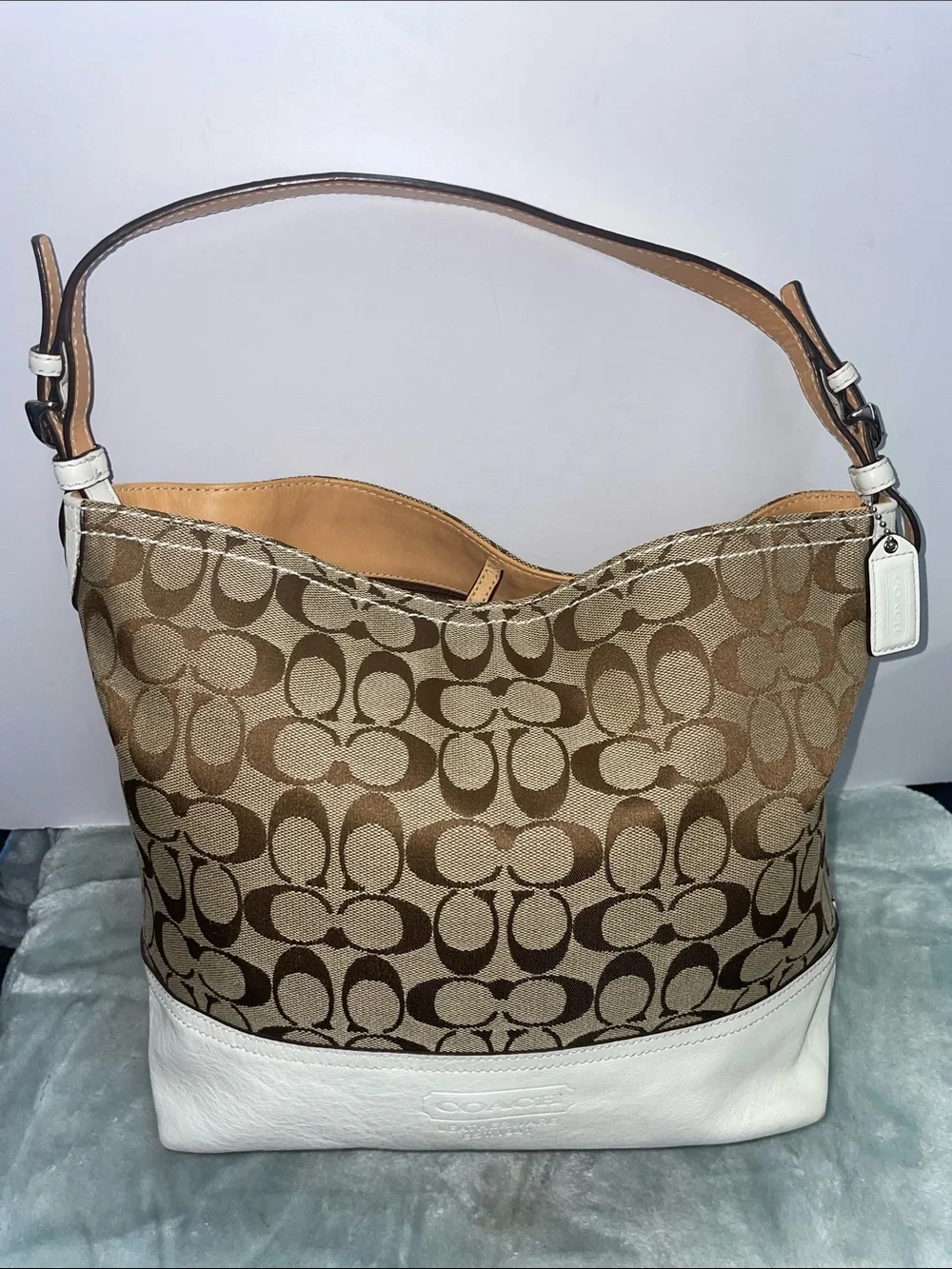 Vintage Coach Jacquard Shoulder Bag